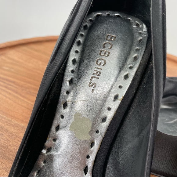 BCBGirls Peep Toe Heels black Size 8.5 - Picture 13 of 13